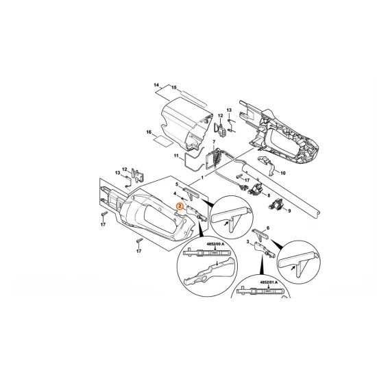STIHL  Dźwignia przełącznika 4852 435 2402